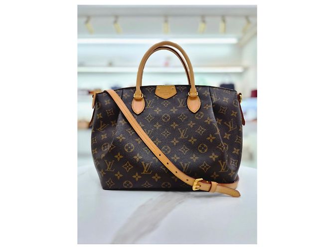 Louis Vuitton Borsa Tote e a Tracolla Monogram Tuileries MM Marrone - vista 10