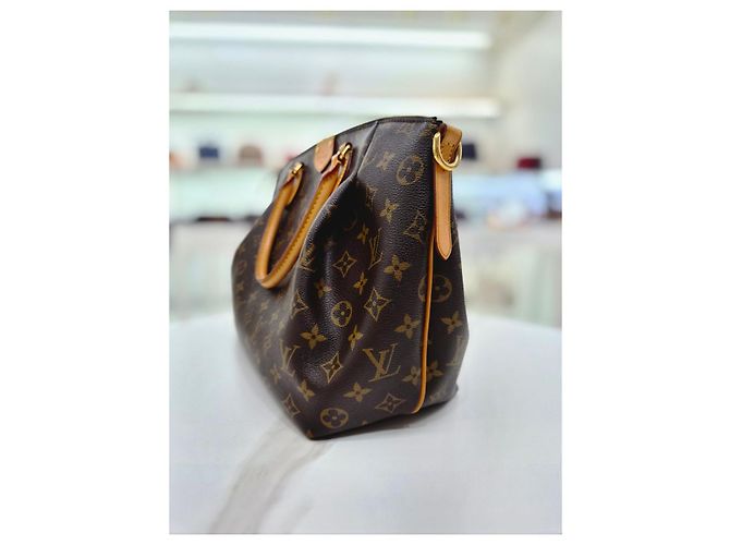 Louis Vuitton Borsa Tote e a Tracolla Monogram Tuileries MM Marrone - vista 12