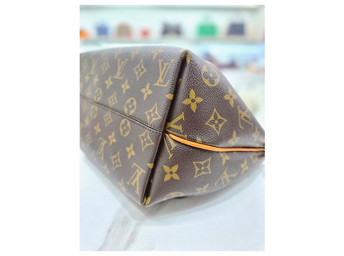 Louis Vuitton Borsa Tote e a Tracolla Monogram Tuileries MM Marrone - vista 17