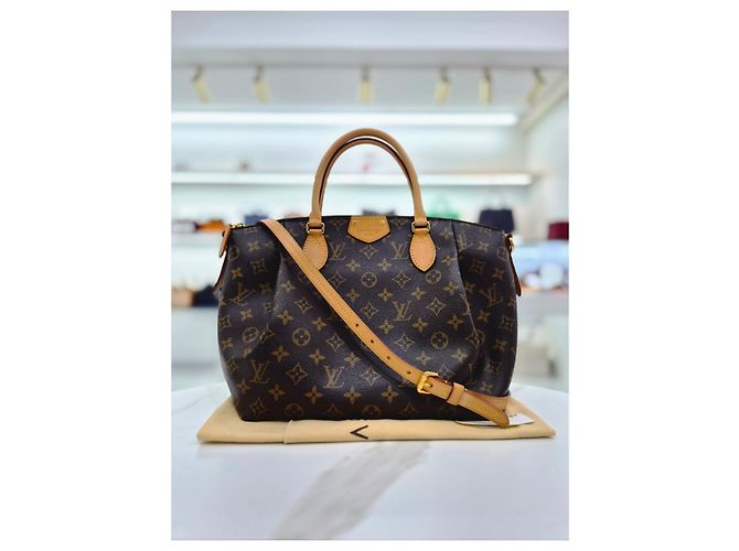 Louis Vuitton Borsa Tote e a Tracolla Monogram Tuileries MM Marrone - vista 2