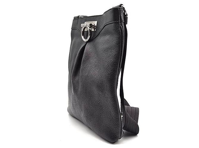 Salvatore Ferragamo Borsa a tracolla Gancini Nero - vista 2