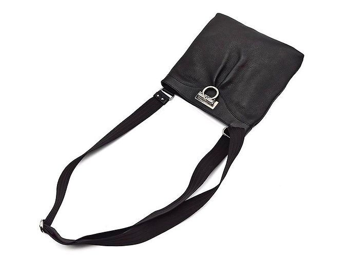 Salvatore Ferragamo Borsa a tracolla Gancini Nero - vista 4