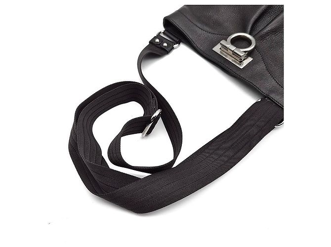 Salvatore Ferragamo Borsa a tracolla Gancini Nero - vista 5
