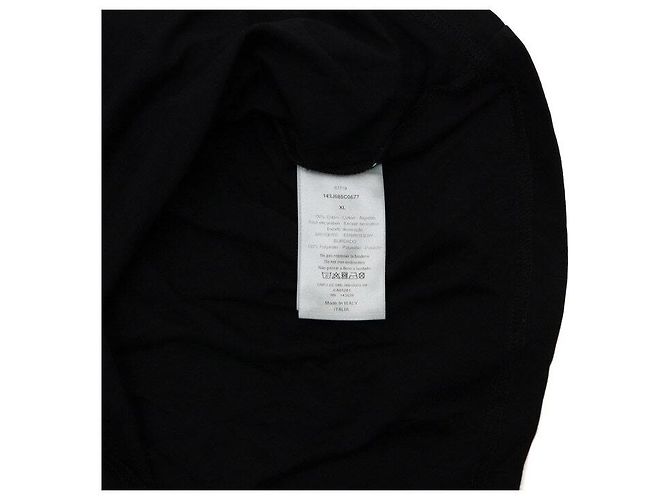 Dior Baumwoll-T-Shirt für Herren mit besticktem Logo Schwarz - Ansicht 6