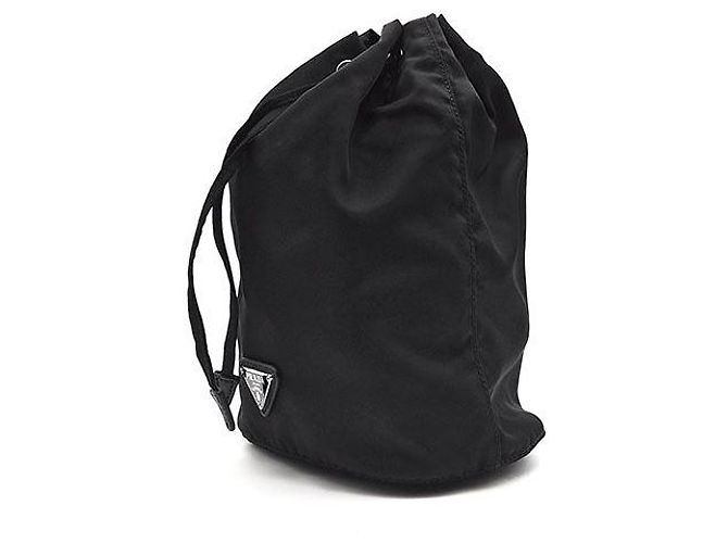 Borsa a secchiello Prada Pocono Nera in Nylon Nero - vista 2