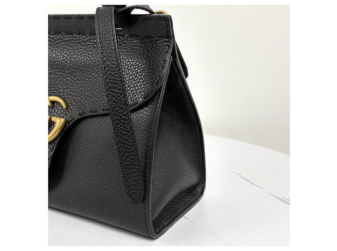 Gucci Mini borsa tote con manico e tracolla Nera Nero - vista 10