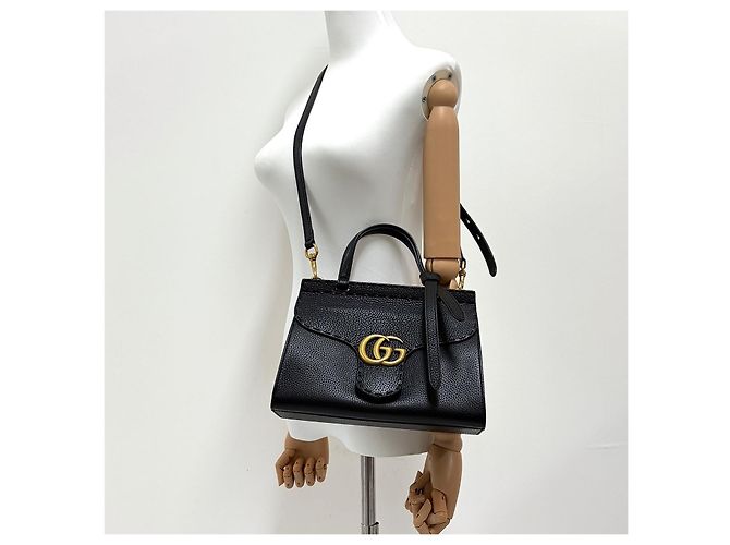 Gucci Mini borsa tote con manico e tracolla Nera Nero - vista 2