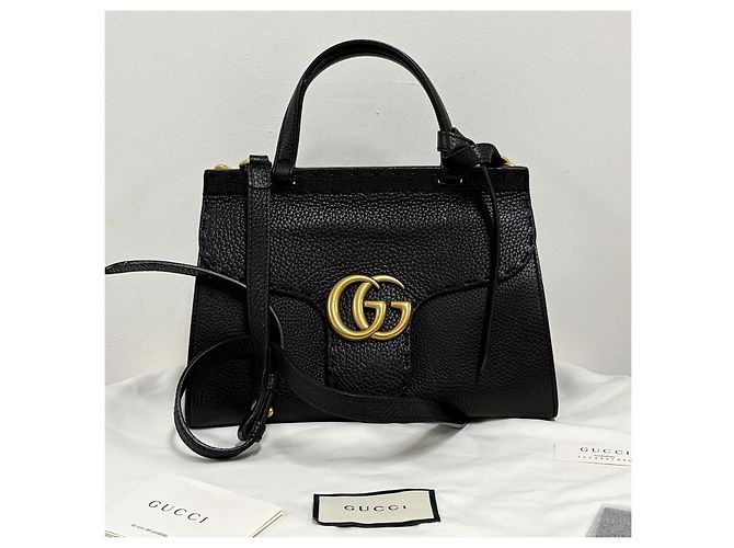 Gucci Mini borsa tote con manico e tracolla Nera Nero - vista 3