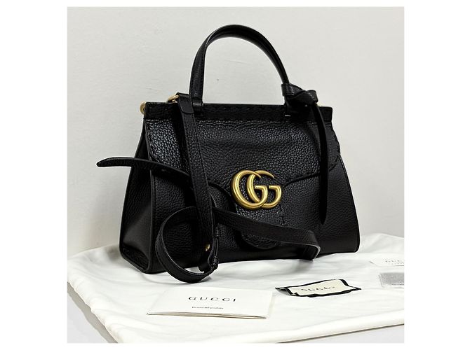 Gucci Mini borsa tote con manico e tracolla Nera Nero - vista 4