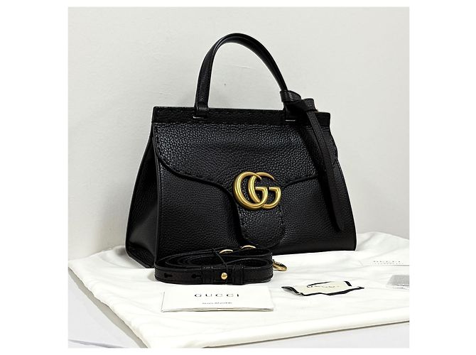 Gucci Mini borsa tote con manico e tracolla Nera Nero - vista 5