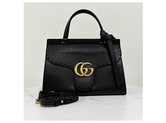 Gucci Mini borsa tote con manico e tracolla Nera Nero - vista 7