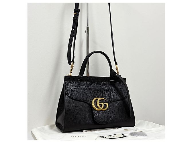 Gucci Mini borsa tote con manico e tracolla Nera Nero - vista 9