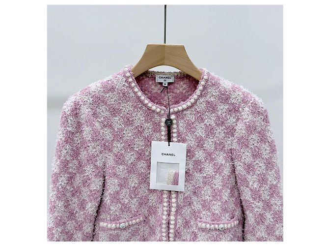 Chanel Tweed Jacke Rosa Pink - Ansicht 2
