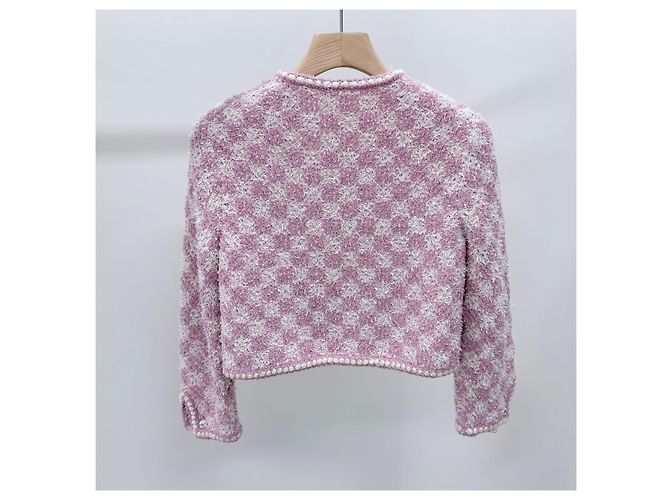 Chanel Tweed Jacke Rosa Pink - Ansicht 4