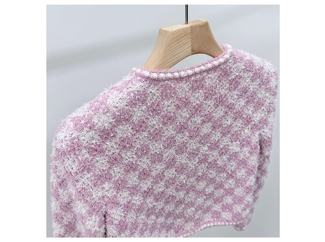 Chanel Tweed Jacke Rosa Pink - Ansicht 5