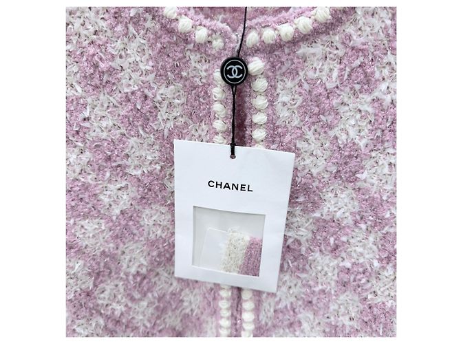 Chanel Tweed Jacke Rosa Pink - Ansicht 7