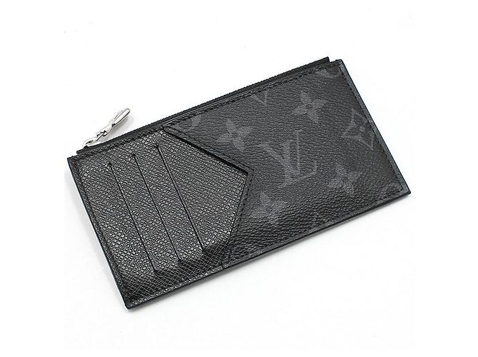 Louis Vuitton Portacarte Monogram Eclipse Nero - vista 3