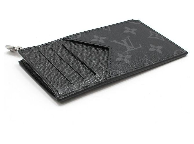 Louis Vuitton Portacarte Monogram Eclipse Nero - vista 5