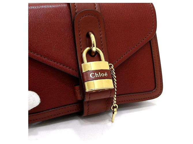Chloé Borsa Rock Aby con catena dorata Marrone - vista 10