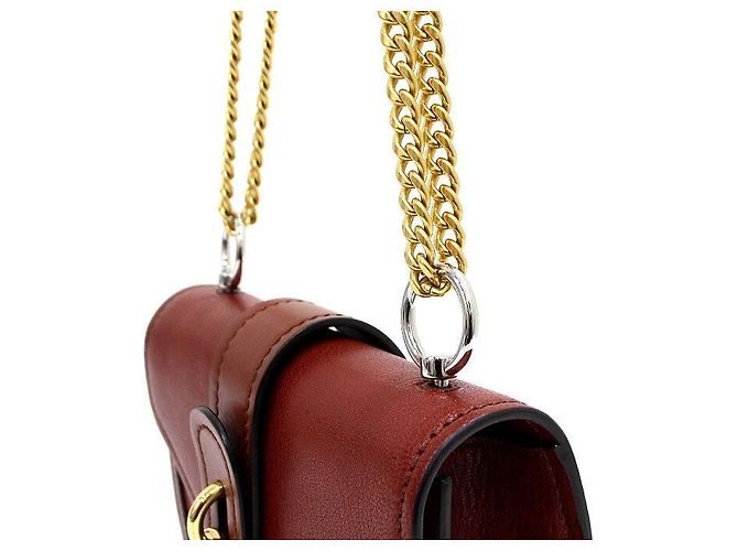 Chloé Borsa Rock Aby con catena dorata Marrone - vista 11