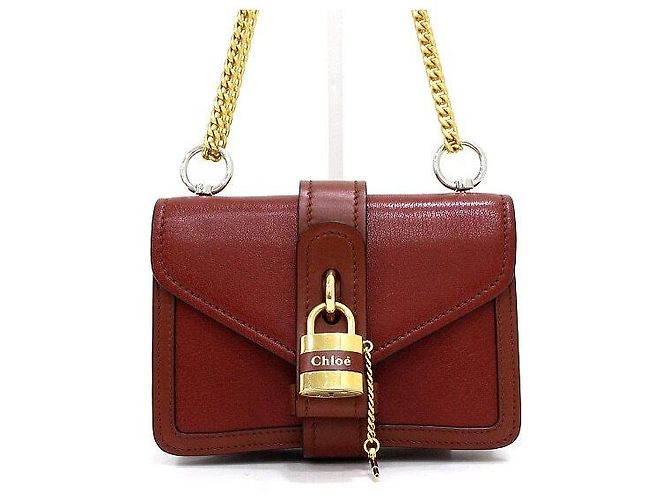 Chloé Borsa Rock Aby con catena dorata Marrone - vista 2