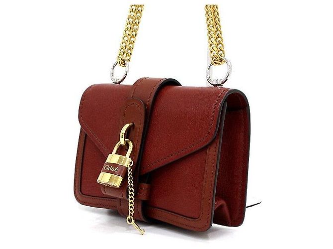 Chloé Borsa Rock Aby con catena dorata Marrone - vista 3