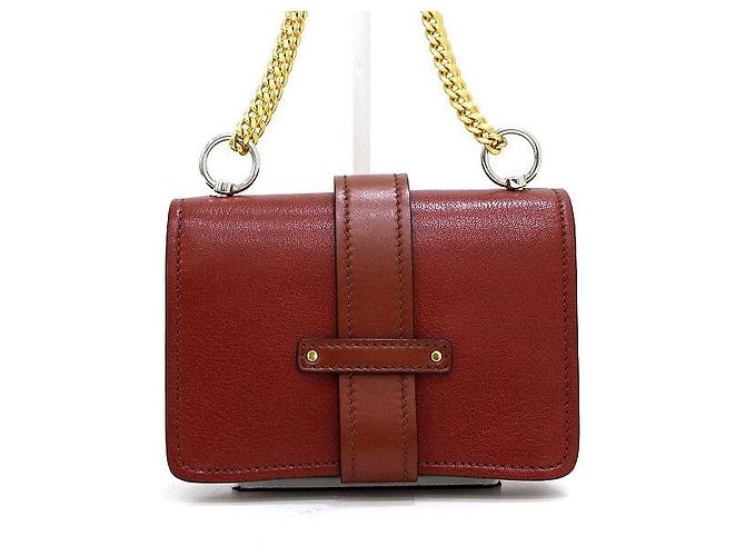 Chloé Borsa Rock Aby con catena dorata Marrone - vista 5