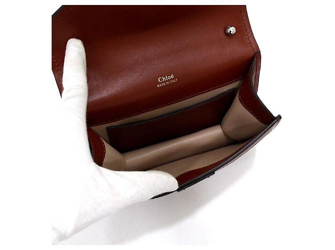 Chloé Borsa Rock Aby con catena dorata Marrone - vista 7