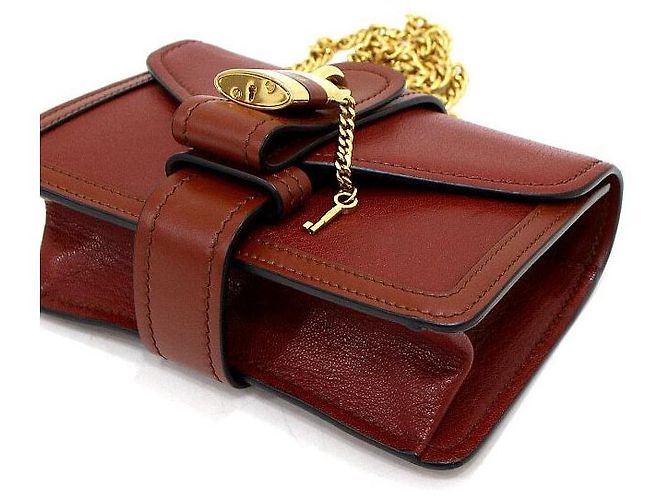 Chloé Borsa Rock Aby con catena dorata Marrone - vista 9