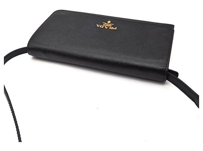 Prada Borsa crossbody mini in Saffiano Nero - vista 6