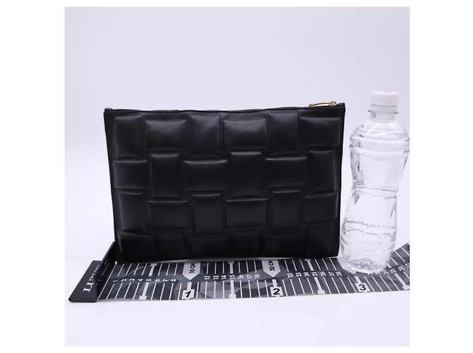 Bolsa de mão acolchoada Bottega Veneta Preto - vista 3