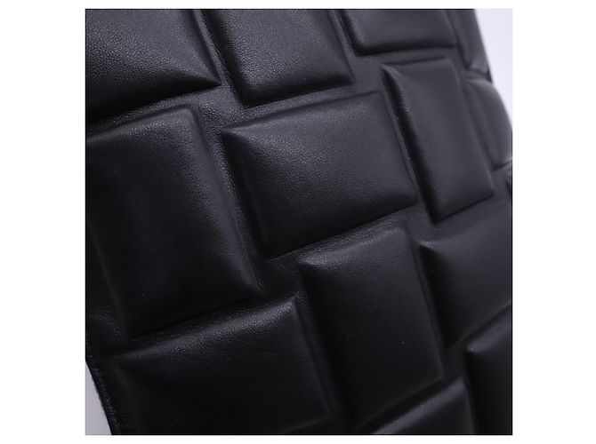 Bolsa de mão acolchoada Bottega Veneta Preto - vista 4