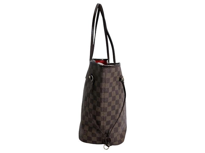 Borsa Tote Louis Vuitton Neverfull MM Marrone - vista 3