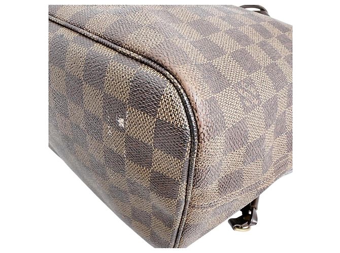 Borsa Tote Louis Vuitton Neverfull MM Marrone - vista 5