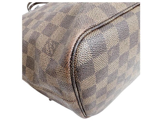Borsa Tote Louis Vuitton Neverfull MM Marrone - vista 6