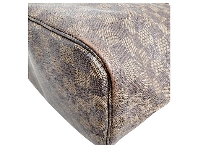Borsa Tote Louis Vuitton Neverfull MM Marrone - vista 7