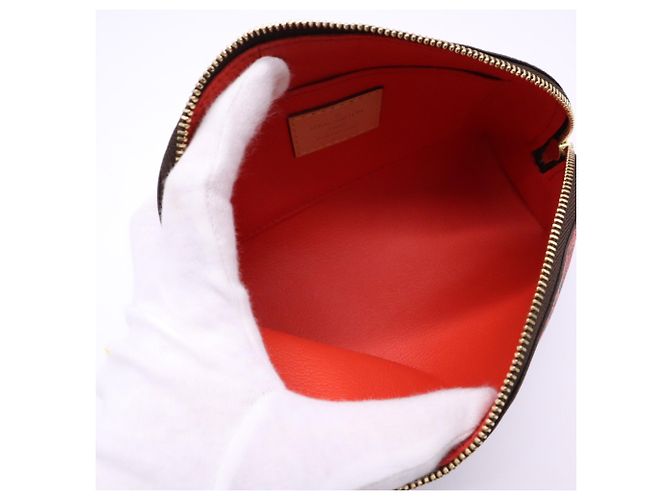 LOUIS VUITTON Monogram Jungle Dot Pochette Cosmetic Pouch Bag Marrone Multicolore - vista 10