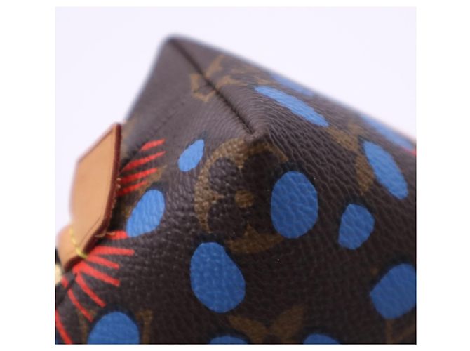 LOUIS VUITTON Monogram Jungle Dot Pochette Cosmetic Pouch Bag Marrone Multicolore - vista 8