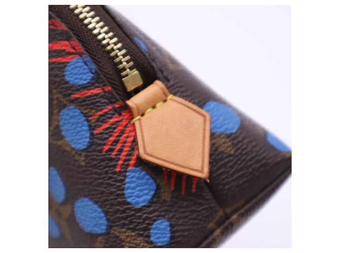 LOUIS VUITTON Monogram Jungle Dot Pochette Cosmetic Pouch Bag Marrone Multicolore - vista 9