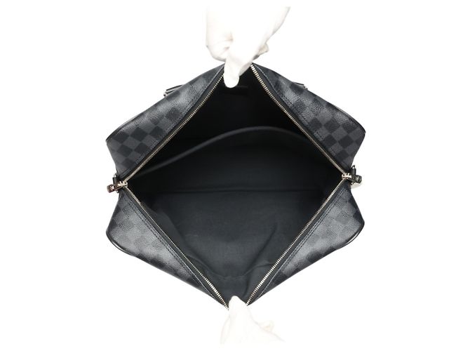Borsa a tracolla Louis Vuitton Damier Graphite Marrone - vista 12