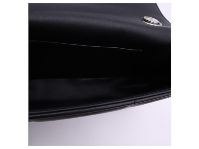 Céline Borsa a tracolla Celine Monochrome in pelle di vitello nera con catena Nero - vista 14