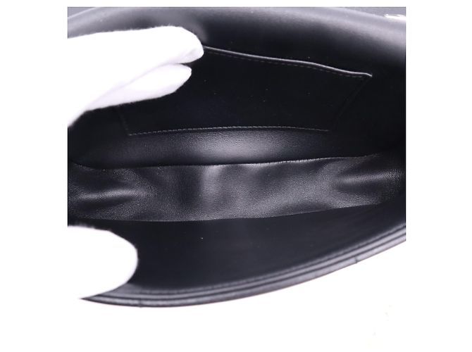 Céline Borsa a tracolla Celine Monochrome in pelle di vitello nera con catena Nero - vista 15