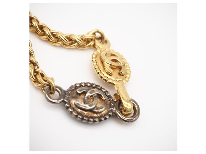 Collar largo Chanel Coco Mark Roja Dorado - vista 7