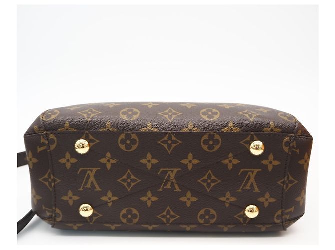 Borsa Louis Vuitton Monogram Montaigne BB Marrone Beige - vista 7