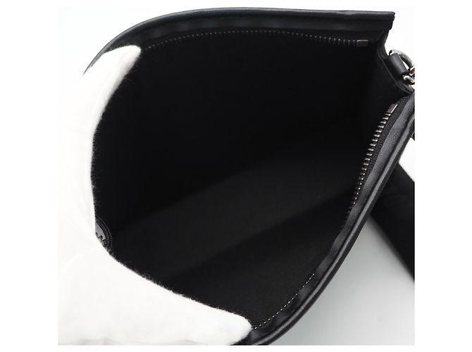 Portafoglio indossabile Louis Vuitton Monogram Eclipse Gaston Nero - vista 12