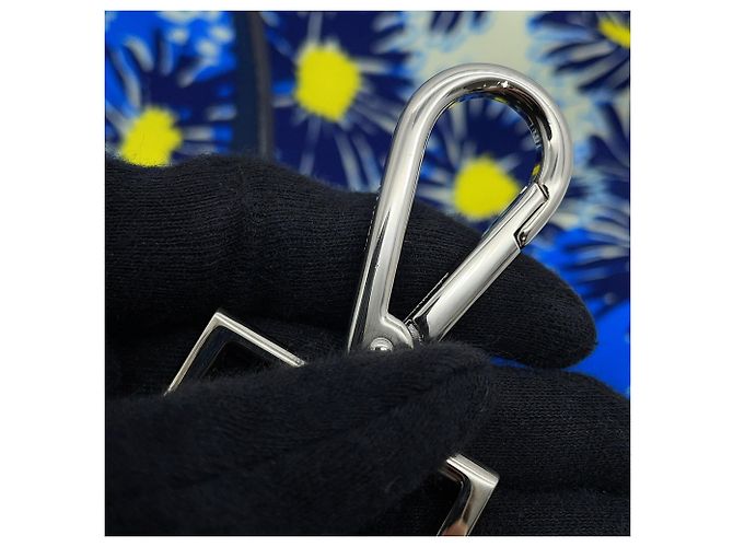 Prada Tote Bag mit Blumenprint Blau Gelb - Ansicht 15