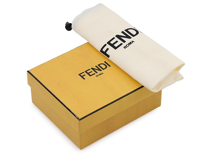 Fendi Tri-fold Canvas Portemonnaie Blau - Ansicht 13