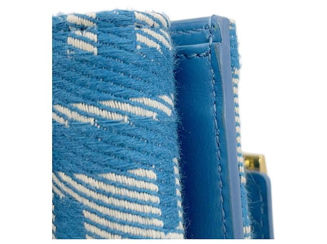 Fendi Tri-fold Canvas Portemonnaie Blau - Ansicht 7