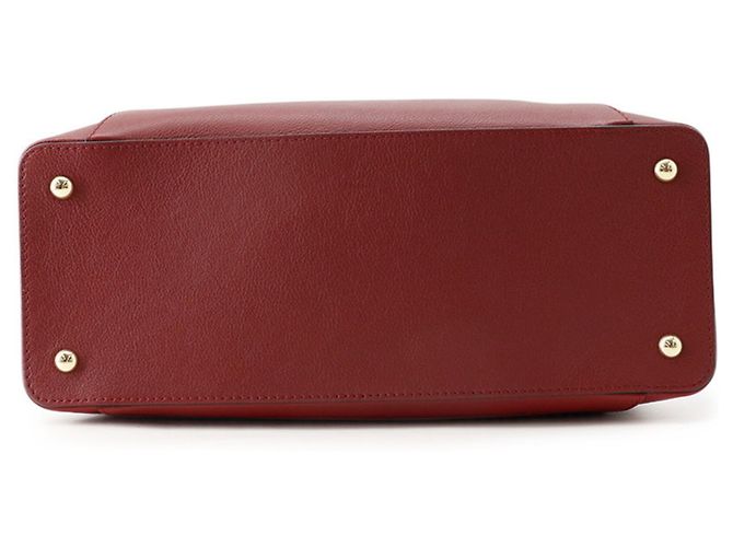Borsa Cartier C in pelle di vitello Bordò - view 3