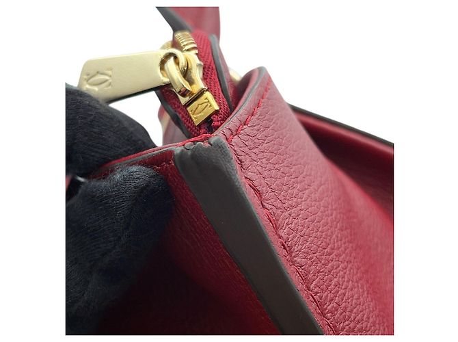 Borsa Cartier C in pelle di vitello Bordò - view 8